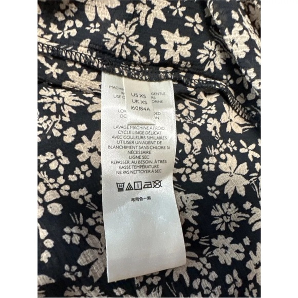 Free People printed Boho flare sleeve blouse EUC - Picture 8 of 16